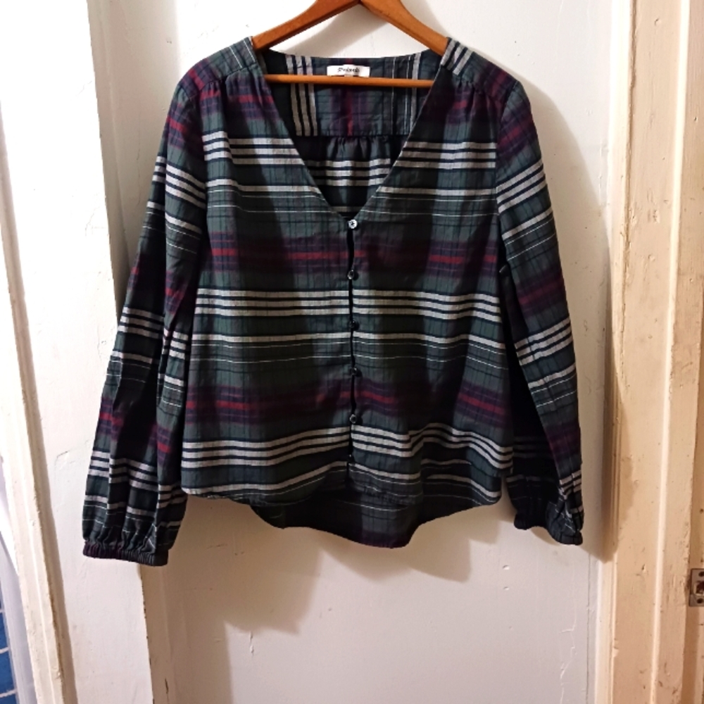 Madewell stripped blouse